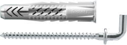 Fischer Univerzális dübel UX WH 8 x 50 - peremmel és derékszög kampóval, 25 db/csomag (94410)