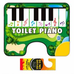 Flippy Covoras de Baie, Flippy, Model Pian Electric, Interactiv, 3 Moduri, +14 Ani, din Panza, cu Baterii, 60 x 48 cm, Verde (137275) Covor baie