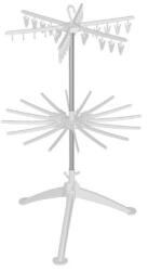 Flippy Uscator de Rufe Vertical, Flippy, 2 Niveluri, Pliabil, din ABS+PP+Otel Inoxidabil, Rotire 360 Grade, 130 x 75 cm, Alb (133504)