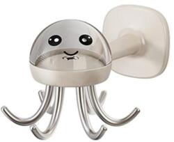 Flippy Suport Cuier pentru Perete, Flippy, Model Caracatita, Adeziv, 10 x 8.5 cm, 6 Brate, Crem (132895)