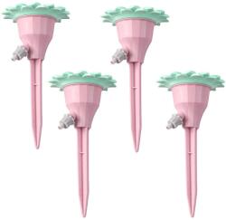 Flippy Set picuratoare cu valva pentru irigare Flippy, design floare, viteza reglabila, fixare prin infigere, practic, 16.8 x 9 cm, roz (125338)