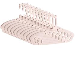 Flippy Set 10 Umerase pentru Copii, Flippy, Potrivite pentru Uscarea si Depozitarea Hainelor de Bebelusi, 28x16.7 cm, Roz (126719)