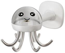 Flippy Suport Cuier pentru Perete, Flippy, Model Caracatita, Adeziv, 10 x 8.5 cm, 6 Brate, Alb (132896)