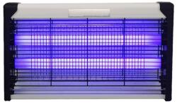 Flippy Lampa Electrica Anti Insecte, Flippy, Lumina Neon, 2 tuburi cu putere de 40W, Suspensie Perete, Carcasa din Plastic Metalica, 64 x 25 x 6 cm, Alb Negru (137645)