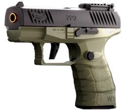 Flippy Pistol de jucarie GX4 cu Ejectie, Flippy, de Explozie de buzunar, Makara BLOWBACK, Gloante Moi pentru Copii, 15 x 13 x 3.5 cm, Negru Verde deschis (136003)