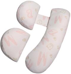 Flippy Set Perna pentru Gravide, Flippy, Husa Detasabila, Utilizare in Forma H si U, Reglabila, Latime Ajustabila, Proactive, Roz Pal (128248)
