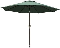Flippy Umbrela Rotunda de Soare pentru Terasa sau Gradina, Flippy, Diametru 2.70 m, Inaltime 2.80 m, 9 Brate, Manivela, Diametru Tija 35 mm, Inclinare, Verde (122951)