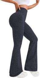 Flippy Pantaloni Sport de Dama, Flippy, pentru Yoga, Talie Inalta, Evazati, Tricotati, Albastru Marin, Marime S (164215)