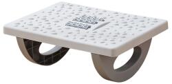 Flippy Suport Ergonimic pentru Picioare, Flippy, Plastic, cu Role de Masaj pentru Talpi, pentru Birou, Usor de Transportat, Detasabil, 33.5x24x12 cm, Gri (131590)