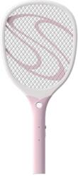 Flippy Paleta Electrica pentru Tantari, Muste sau Insecte LED, Flippy, Plastic, Casa si Gradina, Anti-insecte, Alb-Roz (132838)