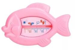 Flippy Termometru pentru Baie, Flippy, Plutitor, Rezistent la apa, Multifunctional, Model Peste, 15.5x9.5x2 cm, Roz (133347) Termometru apa de baie