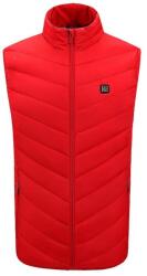 Flippy Vesta cu Incalzire, Flippy, Unisex, 2 Zone de Incalzire, Umplutura Bumbac, 3 Trepte de Temperatura, Incarcare USB, Rosu, 74 - 84 kg, Marime XXXL (162329)