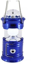 Flippy Lanternă pliabilă de camping Magic cool cu lampă disc și USB Flippy, Lanterna, Felinar, Acumulator 1200 mAh, reincarcabila, 6 LED + 1 W + 3C culori, Albastru (124110)