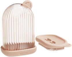 Flippy Sapuniera de Calatorie, Flippy, Suport pentru Sapun cu Scurgere a Apei, Recipient cu Capac Depozitare, Savoniera pentru Baie, 12.6x6.1x8.4cm, Roz (126760)