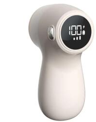 Flippy Aparat Electric de Curatat Scame 2in1, Flippy, Indepartare Scame si Aspirare, 15 x 8.5 cm, din ABS si Otel Inoxidabil, Incarcare USB Tip C, Bej (133014)