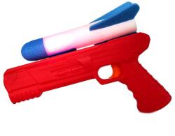 Flippy Pistol de Jucarie, Flippy, cu Lansator de Racheta, din Polistiren/Plastic, Lumina LED, +3 Ani, Rosu/Albastru (131549)