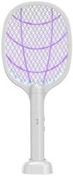 Flippy Lampa Electrica Impotriva Tantarilor, Flippy, 42.5 x 18 x 7.5 cm, Reincarcabila cu Cablu USB Inclus, Plasa din Aluminum, Alb (131668)