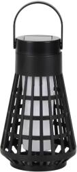 Flippy Lampa Solara pentru Gradina, Flippy, Reincarcabila de la Soare, Model Felinar, Portabila cu Picior, Lumina Calda, 12 cm, Negru (161360)