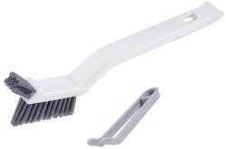 Flippy Perie 3in1 de Curatat Podele si Rosturi, Flippy, Lungime Maner 28 cm, Peri din PP, Otel si Plastic, Cleste pentru Scame si Par Inclus, Alb (132366)