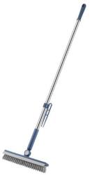 Flippy Perie de Curatare pentru Podele si Rosturi, Flippy, Lungime Maner 105 cm, Capat Pivotant 180 Grade, Peri din PP, Otel si Plastic, Cleste pentru Scame si Par Inclus, Albastru (132378)