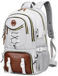 Flippy Rucsac Multifunctional pentru Calatorie, Flippy, pentru Alpinism, Voiaj, Drumetii, din Panza Oxford, 34x16x52 cm, Alb (133422) Rucsac tura