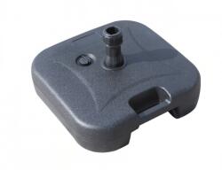 Flippy Baza umbrela din plastic, Flippy, patrata, 22 litri, neagra (122955)