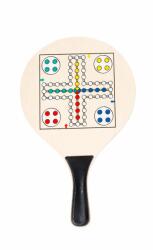 Flippy Racheta de Plaja Multifunctionala, Flippy, Paleta cu Jocuri Integrate Sah si Nu Te Supara Frate, Minge si Piese de Joc Incluse, 23.5 x 38 cm, Multicolor (297036) Racheta tenis