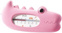 Flippy Termometru pentru Baie, Flippy, Plutitor, Rezistent la apa, Multifunctional, Model Crocodil, 2.7x6.5x3.7 cm, Roz (133356) Termometru apa de baie