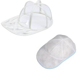 Flippy Husa de Spalare Sapca, Flippy, pentru Masina de Spalat, din Poliester, Circumferinta 53 cm, cu Fermoar, cu Suport Sapca, Alb/Albastru (134446)