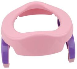 Flippy Olita Portabila 2 in 1, Flippy, Olita + Capac de Toaleta, din Plastic, Diametru 21 cm, Roz (132143) Olita