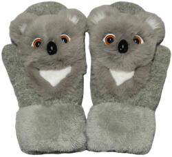 Flippy Manusi pentru Copii, Flippy, din Plus cu Umplutura de Bumbac, Protectie Termica, 24 x 20 x 3 cm, Model Koala 3D, Gri (126469)