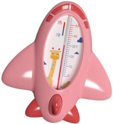 Flippy Termometru pentru Baie, Flippy, Plutitor, Rezistent la apa, Multifunctional, Model Avion, 11x10x4 cm, Roz (133354) Termometru apa de baie