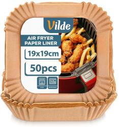  VILDE airfryer papír sütőbetét, 19×19 cm (50 darabos, négyzetes) (279044)