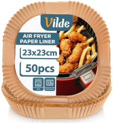  VILDE papírbetét airfryer-hez (forrólevegős sütőhöz) - 23×23 cm, 50 db (279046)