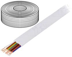 BQ CABLE Cablu telecomunicații 8x28AWG, alb, 100m (TEL-0081-100/WH)