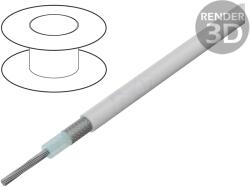 Agilink Microwires Cablu: coaxial litat Cu PFA alb 30, 5m Øcablu: 0, 9mm 100ft (CXA-3607-50-A)