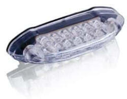 Puig Brake rear light PUIG SHARK (80 x 20 mm) clear lens with license light (214214)