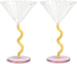 &K Amsterdam Pahare de cocktail Curve 150 ml, caramel, 2 buc (352-04) Pahar