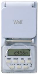 Well Priza programabila digital Well TIMER-DIG-02-WL, IP44, 16 A (TIMER-DIG-02-WL)