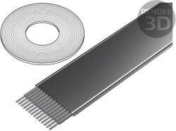 3M Cablu bandă 16x30AWG, 0, 635mm (7700/16 (100FT))