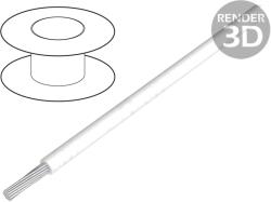 Alpha Industries Cablu HookUp Wire litat 28AWG PTFE alb (2842/19-WH005)
