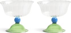 &K Amsterdam Pahare de cocktail Tulip 300 ml, verzi, 2 buc (351-07) Pahar