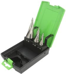 RECA Set burghie conice în trepte HSS RECA 0692 710 - burghie oțel rapid kit complet (0692 710) Burghiu