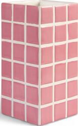&K Amsterdam Vază Tile 21 cm, roz (3530-03)