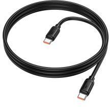hoco. X115 Surpass 240 W-os gyors töltésű adatkábel C-C fekete (HC652018)