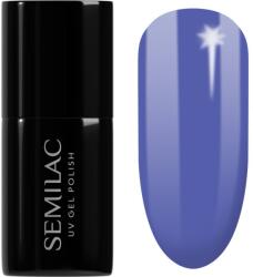 Semilac UV Hybrid Pastel Neons unghii cu gel folosind UV / lampă cu LED culoare 602 Dark Jeans 7 ml