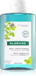 Klorane Organic Mint Tisztító méregtelenítő sampon normál hajra 200 ml
