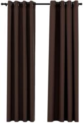 vidaXL 2 db tópszínű vászonhatású sötétítőfüggöny 140 x 245 cm (321202VidaXL)