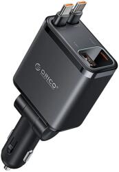 ORICO Twin Reach 45 W 1A3C kettős visszahúzható kábeles autós töltő