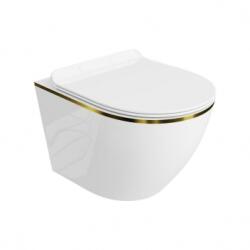 Lavita SOFI SLIM Gold Line fali WC csésze Soft Close ülőkével (5900378319054)